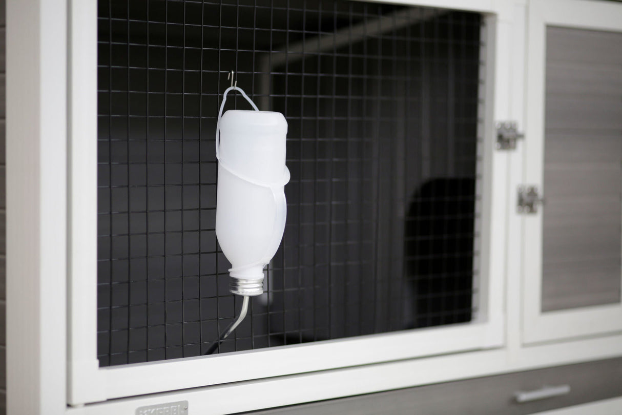 Kerbl Trinkflasche f.Kaninchen 500ml Kunststoff mit Aluröhrchen 74120 8 Stück