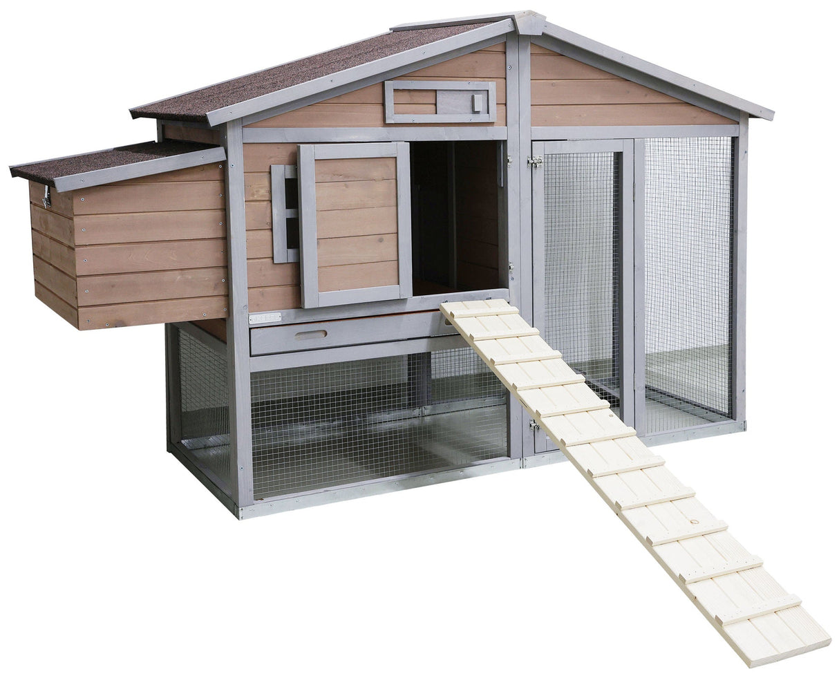 Kerbl Hühnerleiter aus Holz 115 x 18 x 3 cm - 73009