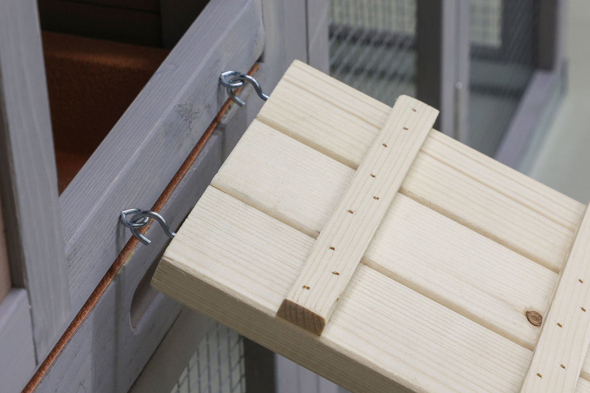 Kerbl Hühnerleiter aus Holz 75 x 18 x 3 cm - 73008