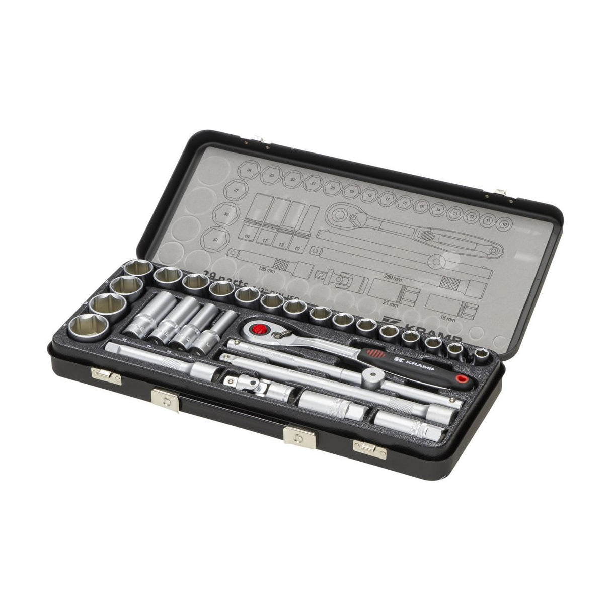 KRAMP Steckschlüsselsatz 1/2" 29-teilig - 180429200KR