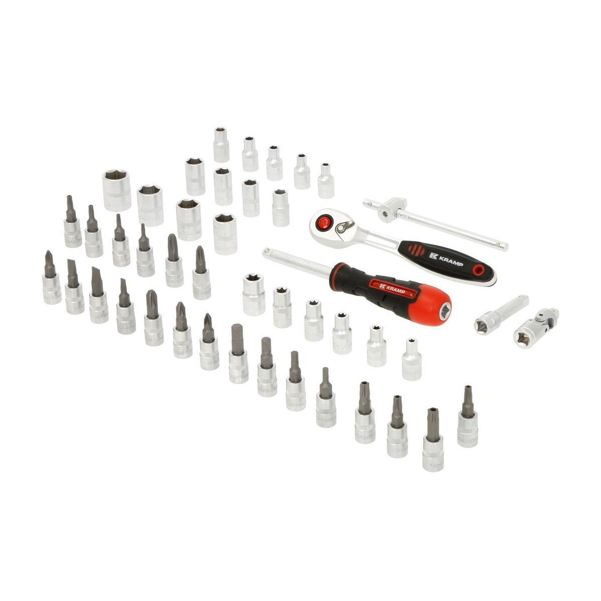 KRAMP Steckschlüsselsatz 1/4" 45-teilig im Metallkoffer - 180445400KR