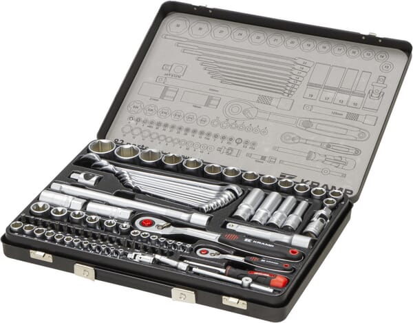 KRAMP Kombi-Steckschlüsselsatz 1/4" + 1/2" 82-teilig 180482420KR