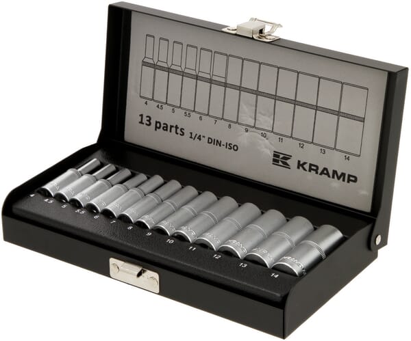 KRAMP Steckschlüsselsatz 1/4" 6-Kant, 13-teilig 1804922013KR