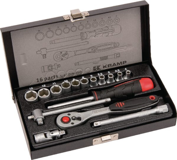 KRAMP Steckschlüsselsatz 1/4" 16-teilig 1804922016KR