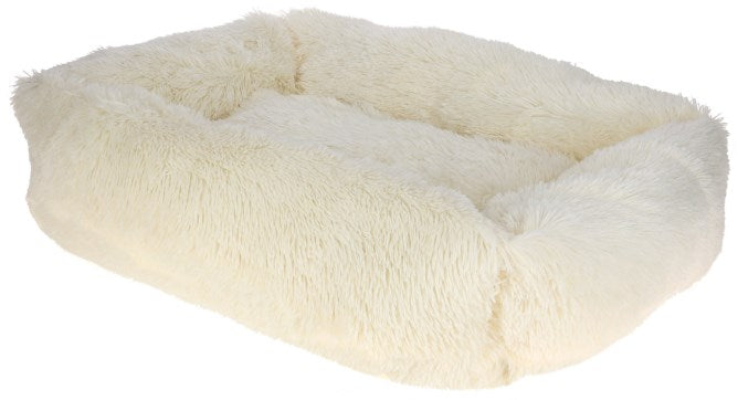Kerbl Hunde Kuschelbett Fluffy, creme, 80x60cm - 80443