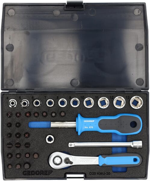 KRAMP Steckschlüsselsatz 1/4" 37tlg. DPD20KMU20
