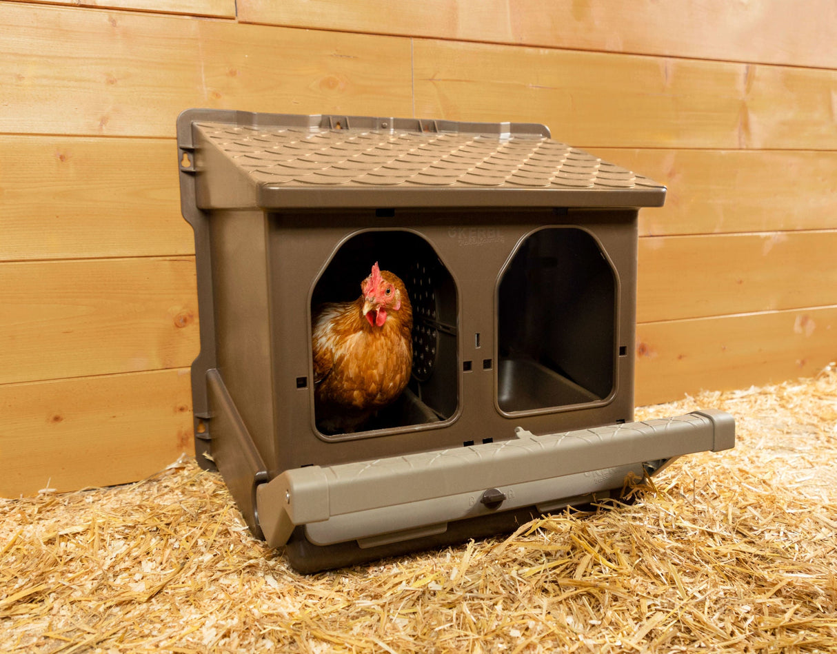 Kerbl Doppellegenest aus recyceltem Kunststoff, einzeln verpackt - 73146/1