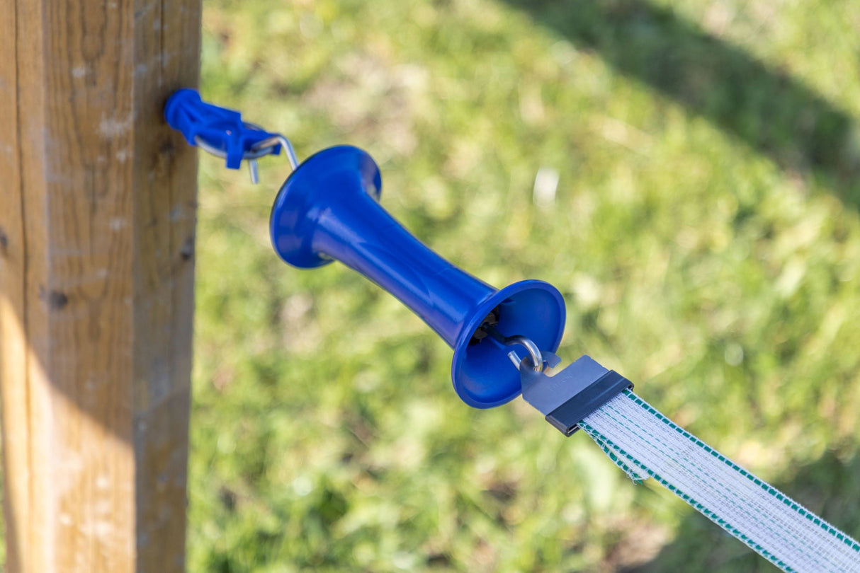 Kerbl Torgriff Premium blau mit Litz- clip Bandverbinder 40mm - 4499140