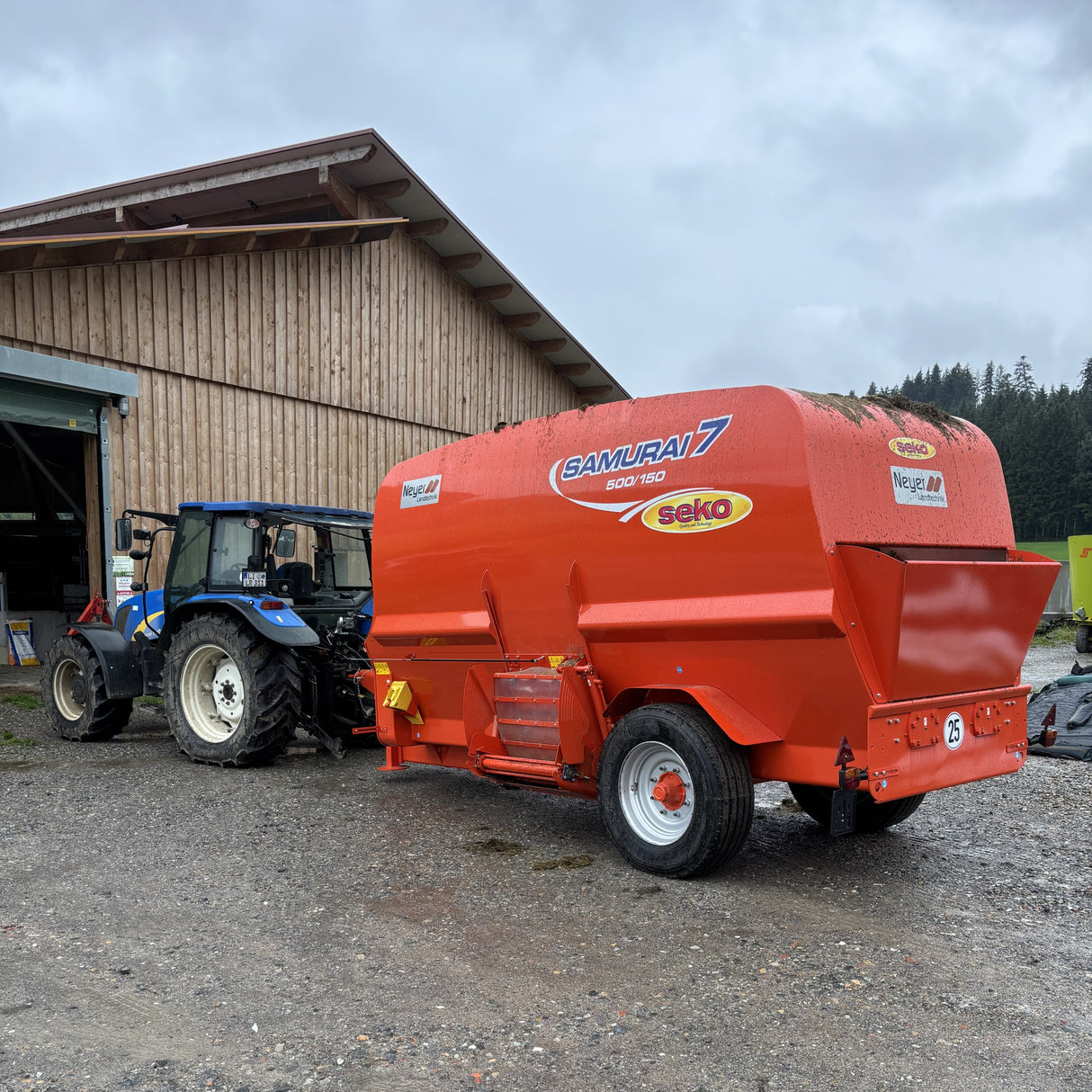 Seko Samurai 7 Unifeed gezogener Futtermischwagen horizontal