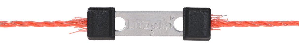 Kerbl Litzclip Litzenverbinder 3mm gerade, Edelstahl, 10 Stück 1 Blister 442003/106