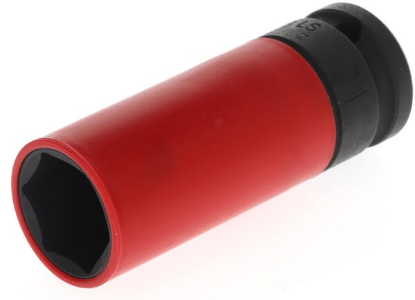 KRAMP Steckschlüssel 1/2'' mit Schutzhülse, 21 mm K19LS21GED
