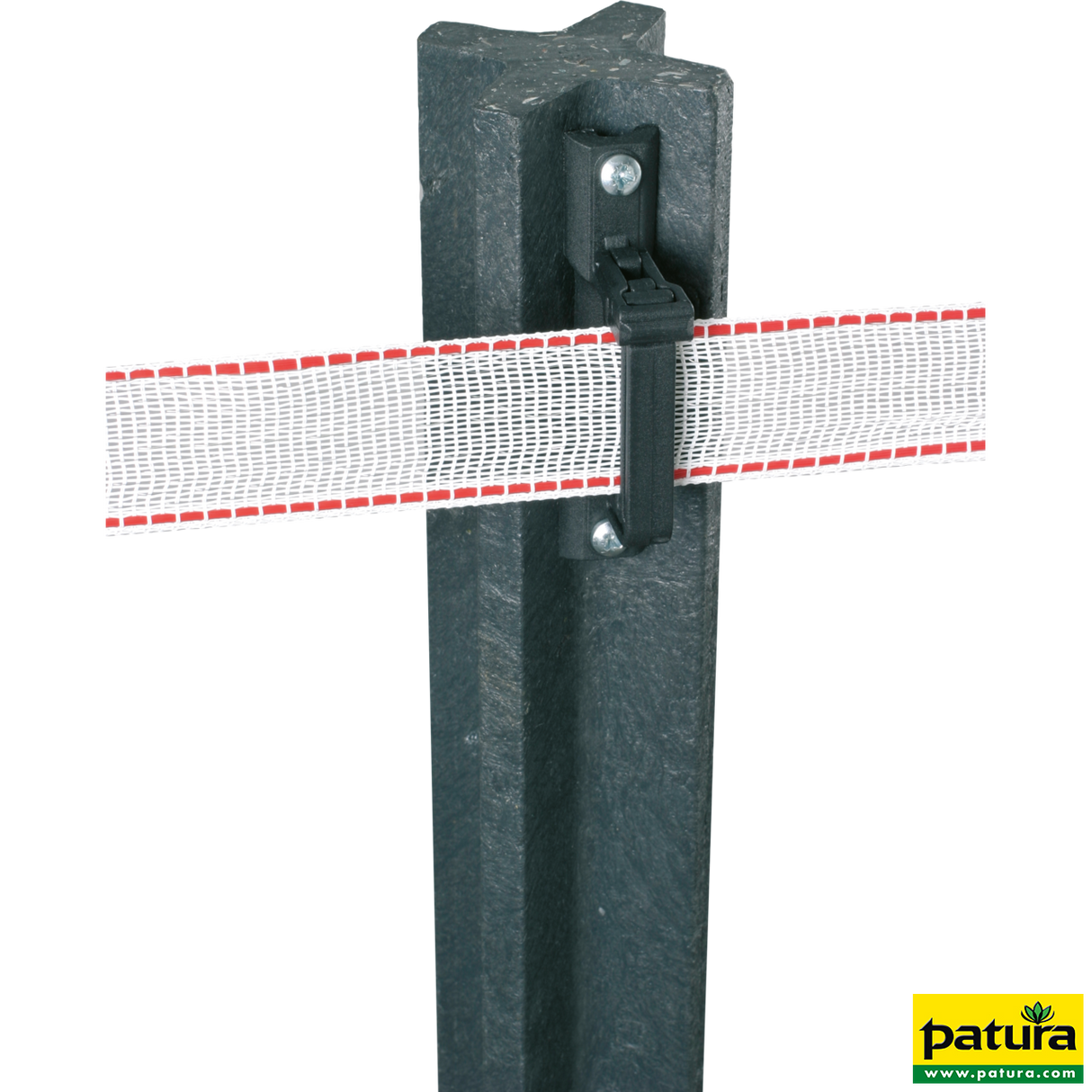 Patura - Kunststoff-Pfosten 1,85 m Kreuzprofil, gespitzt (Palette) - 218565