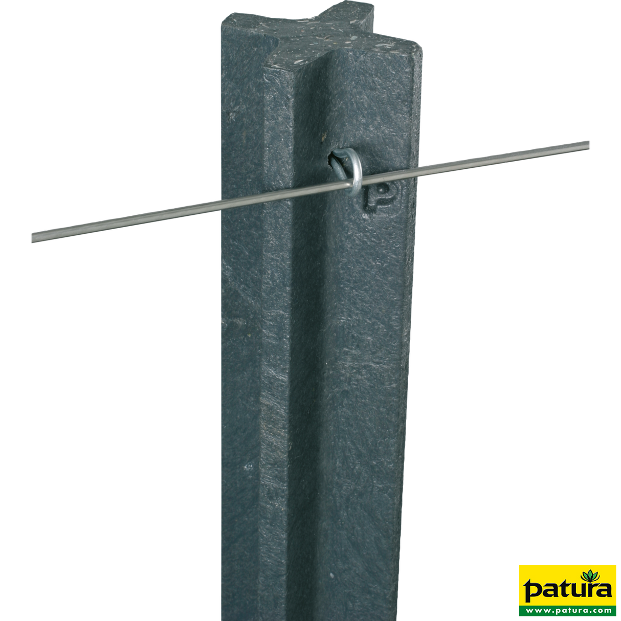 Patura - Kunststoff-Pfosten 1,85 m Kreuzprofil, gespitzt (Palette) - 218565