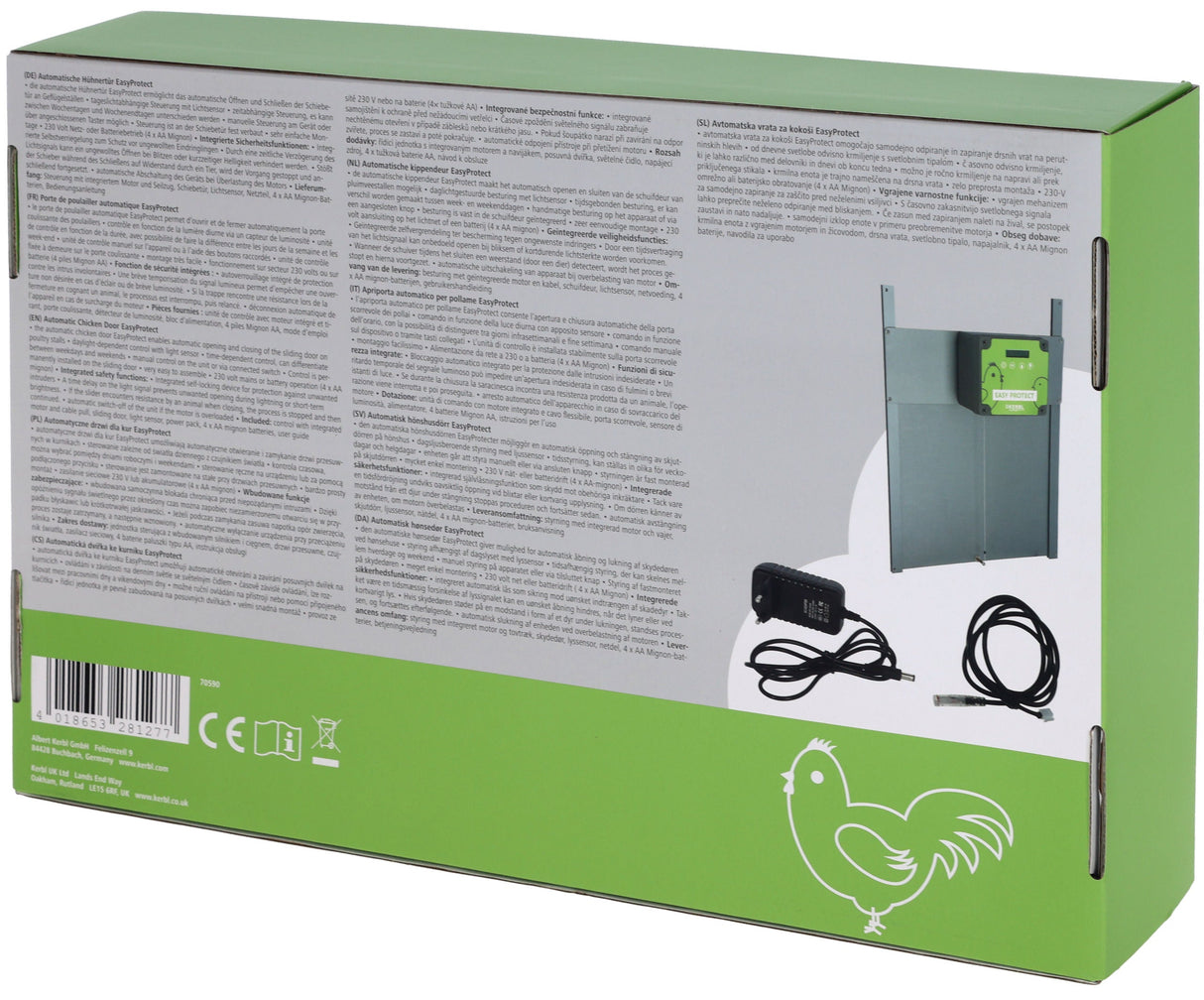 Kerbl automatische Hühnertür Easy Protect Steuerung mit Tür - 70590