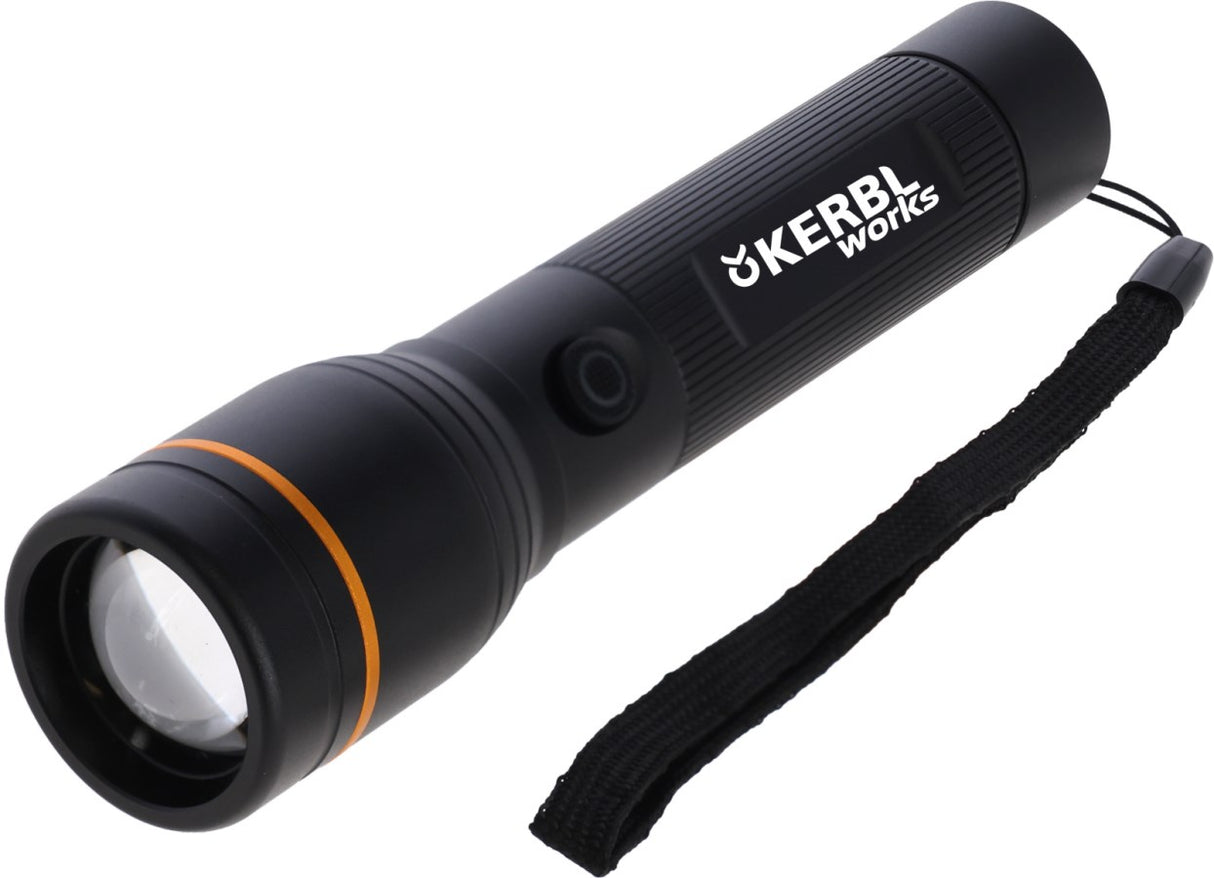 Kerbl LED Akku-Taschenlampe ProFire 1800 wiederaufladbar, 1800 Lumen, 4,0 Ah - 345625