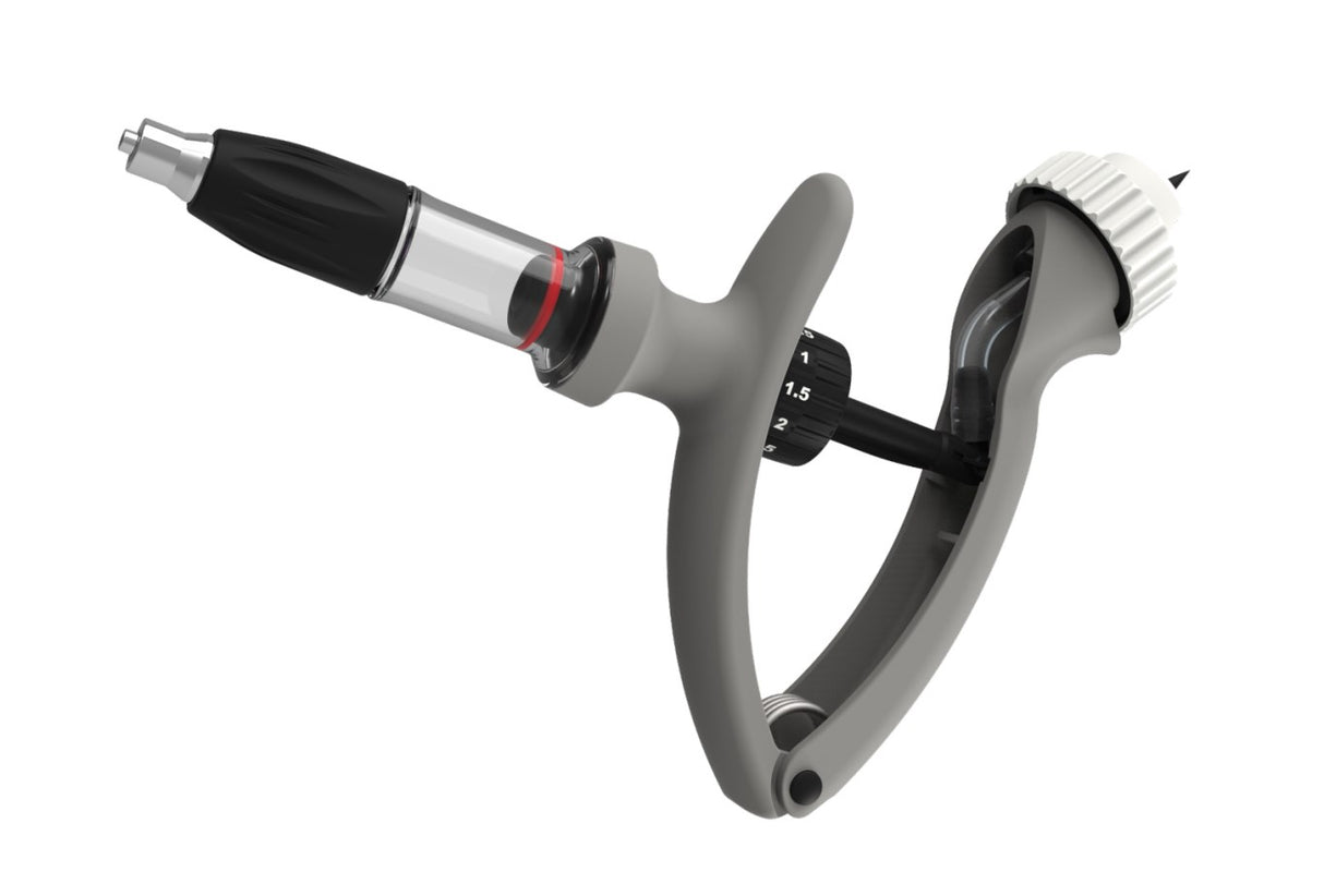 HSW 6ml LL Injektor Back Bottle Mount Universial Luer Lock Injector, 0,5ml-Teilung - 23182