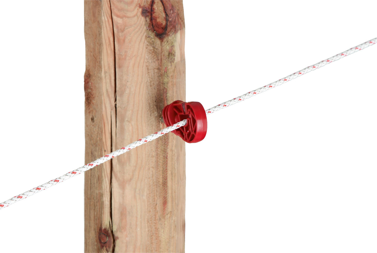 AKO Weidezaun TopLine Plus gefl. Seil, 5,5mm, 400m, weiß/rot 9x 0,28 mm TriCond - 449540