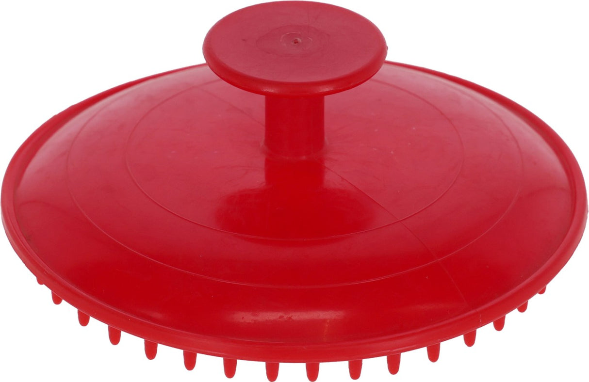 Covalliero Gumminoppenstriegel, rot - 3230539