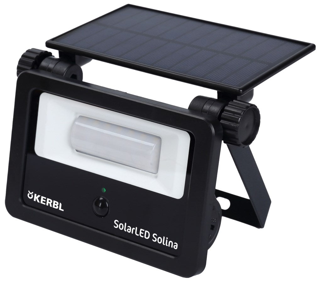Kerbl LED Außenstrahler Solar, mit verbautem Solarmodul mit integriertem Solarmodul - 345695