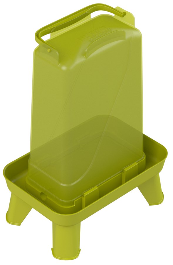 Kerbl Geflügeltränke rechteckig, Kunststoff, grün, 3,5l rechteckig, Kunststoff, grün - 70182