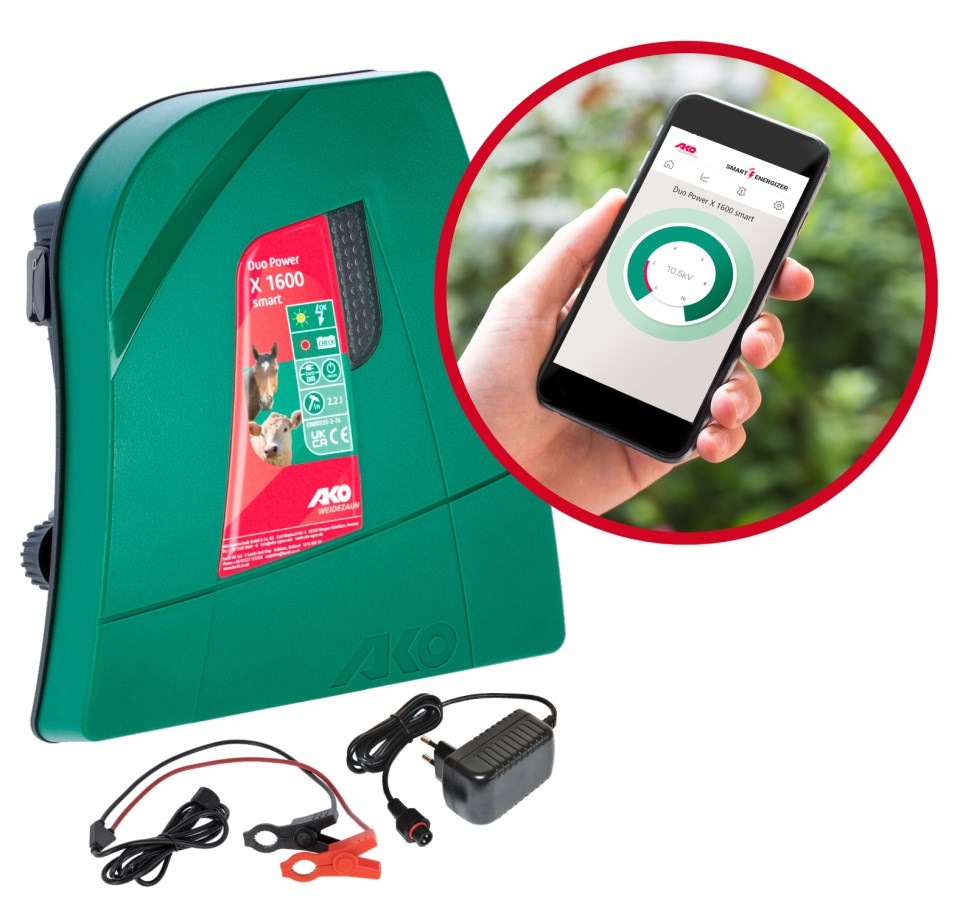 AKO Weidezaun AKO Duo Power X1600 smart 12 Volt Weidezaungerät - 372869