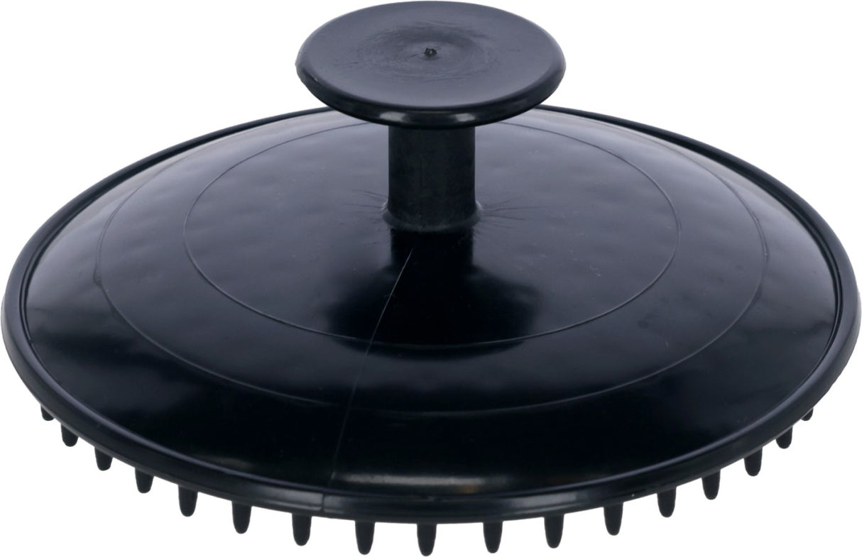 Covalliero Gumminoppenstriegel, schwarz - 3230537