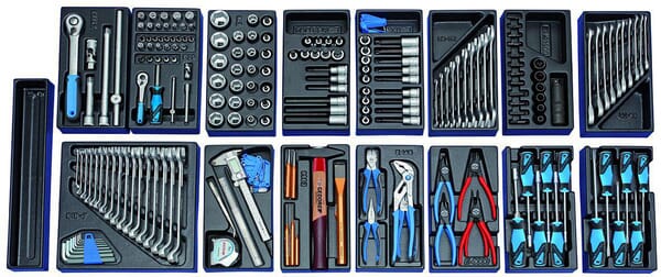 Ensemble d'outils moyen, 207 pièces