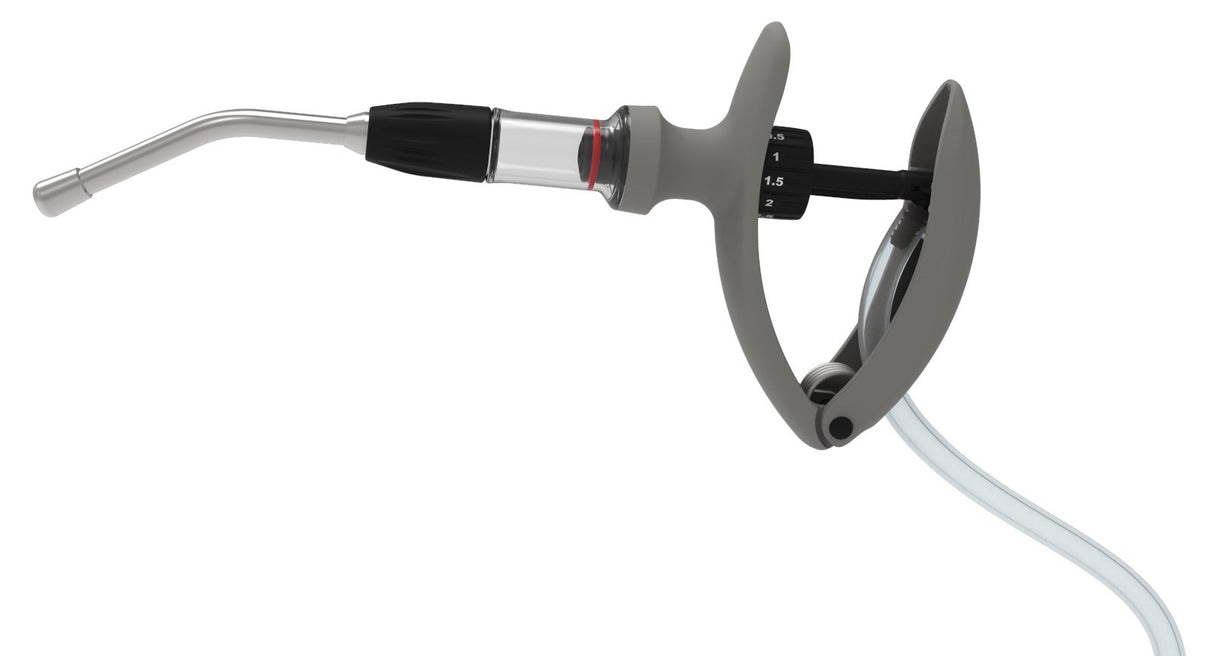 HSW 10ml LL Injektor Back Bottle Mount Universal Luer Lock Injector, 0,5ml-Teilung - 23183