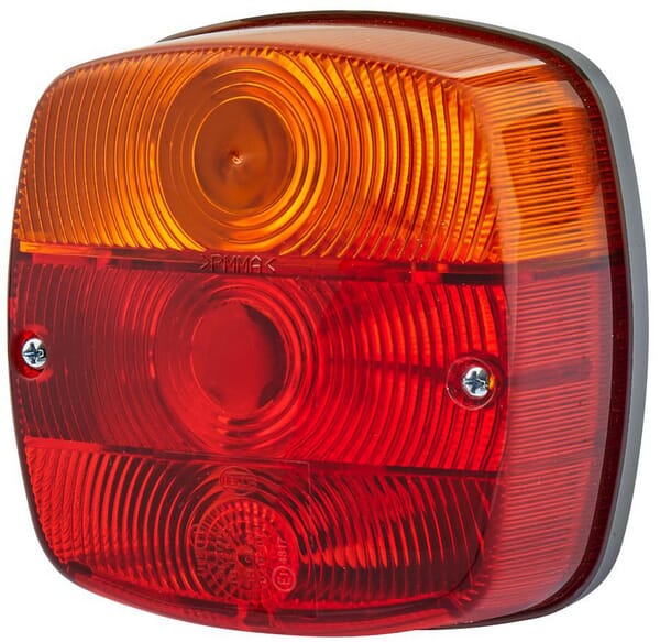 KRAMP Heckleuchte, 4 Kammern 121 x 121 mm 12 V / 24 V 10 W 21 W 21 W 5 W 2SE002578701