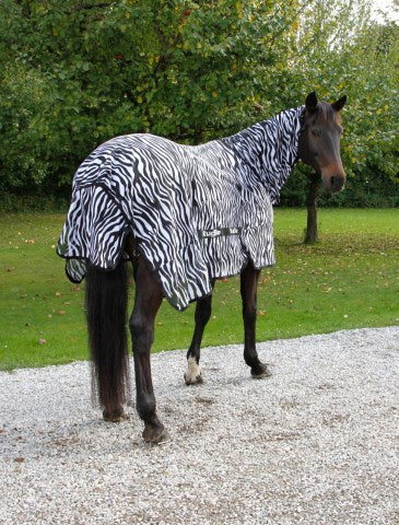 Covalliero Fliegendecke Zebra inkl. Halsteil, 165cm 326126