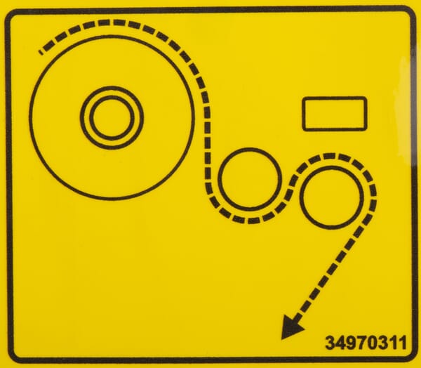 Tanco OE Aufkleber (Montage Vorstrecker) 34970311