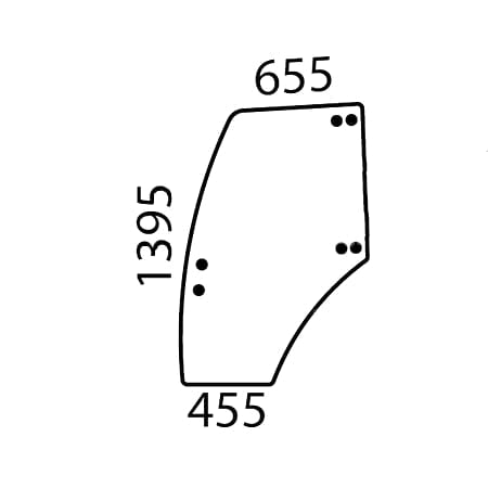 Landini Fensterscheibe 3658738M1