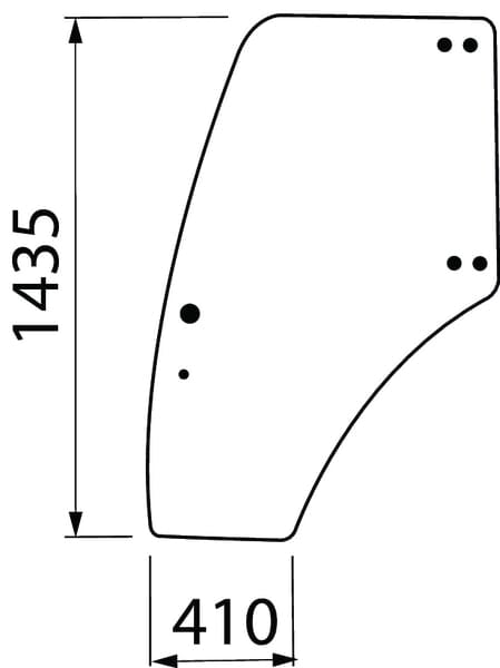 Landini Fensterscheibe 3665889M1