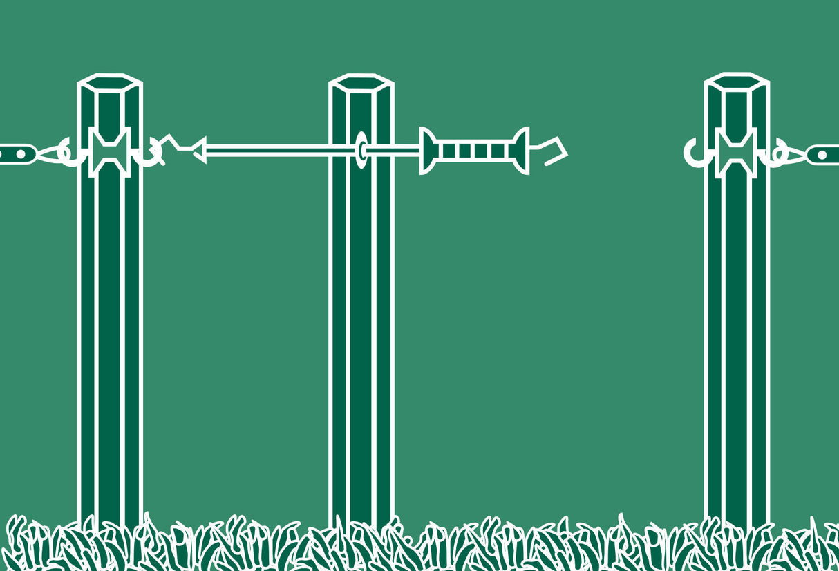 Kerbl E-line Elektrozauntüre 3m (unter Zug bis zu 6 m) - 44255