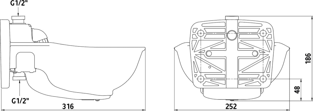 Kerbl Kunststofftränkebecken heizbar Mod. HP20-230 222040