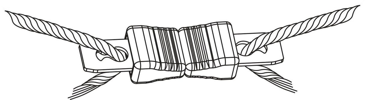 Kerbl Litzclip Seilverbinder 5mm verzinkt, 10 Stück 442016/106