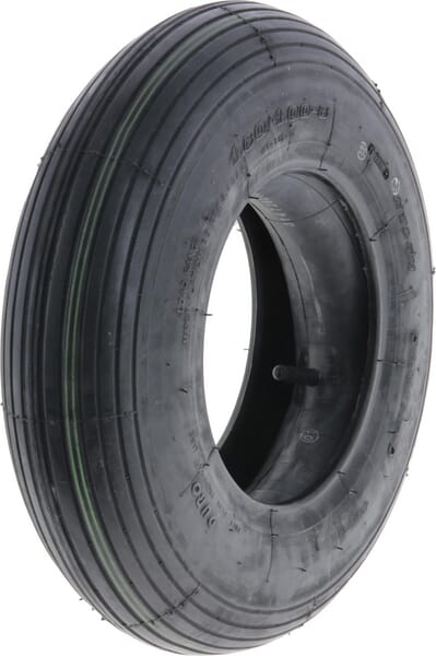 KRAMP Reifen und Schlauch 4.00-8, 4-lagig, gerades Ventil - 1 Set - 40084T510KR