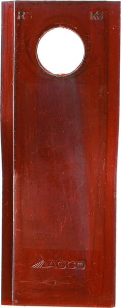 Mower blade right 120x48x4 mm, bore Ø 18.50 mm, suitable for Lely - 25 pieces