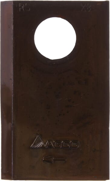 Mower blade right 83x49x5 mm, bore Ø 18.50 mm, suitable for Lely