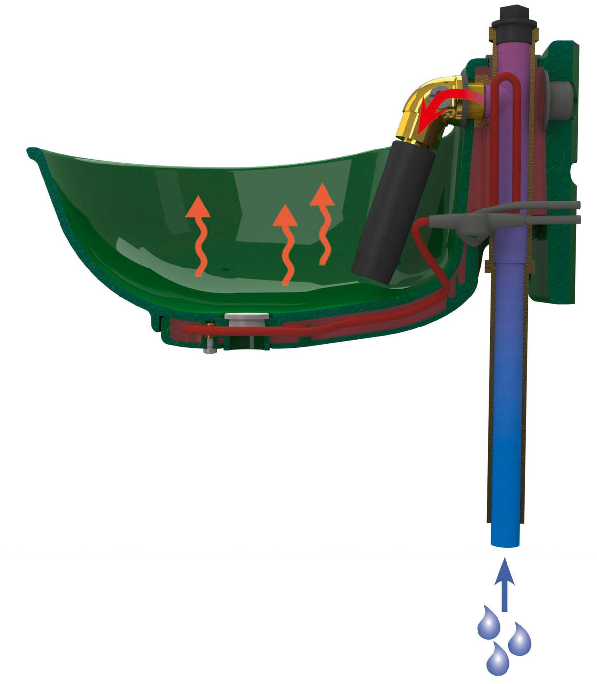 Kerbl Kunststofftränkebecken heizbar Mod. HP20-24 222045