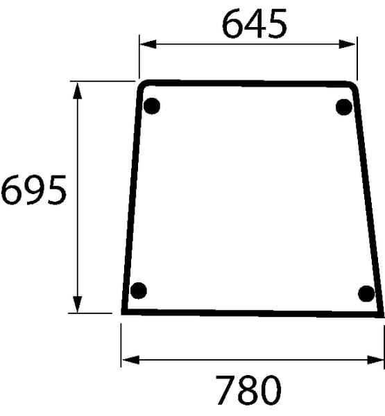 KRAMP Türscheibe oben 4354138N