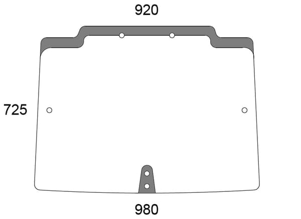 KRAMP Frontscheibe oben 44910454N