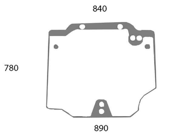 KRAMP Heckscheibe oben 44911795N