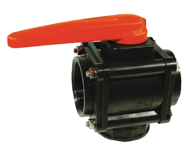 Arag Kugelhahn L 3-Wege PP 3" IG 453027A99