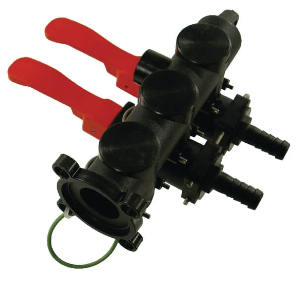 Control valve 2 sections flange