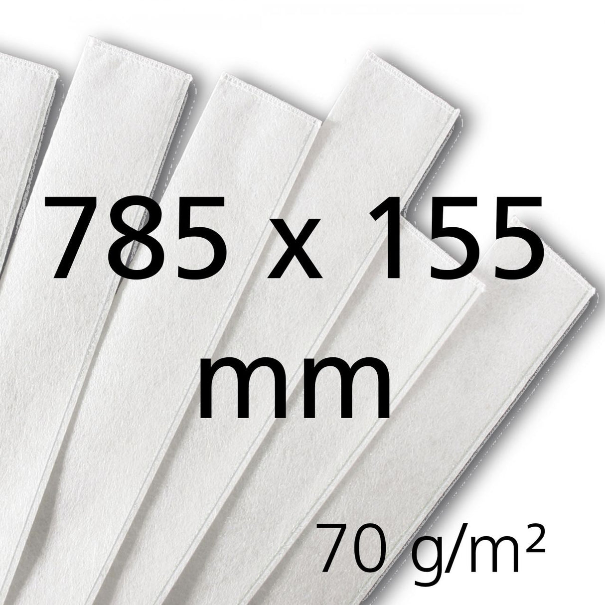 GEA Milchfilterstrumpf 785x155, 70 g/m², 200 Stück, genäht - 7315-4906-000 (46288-GEA / 73154906000)
