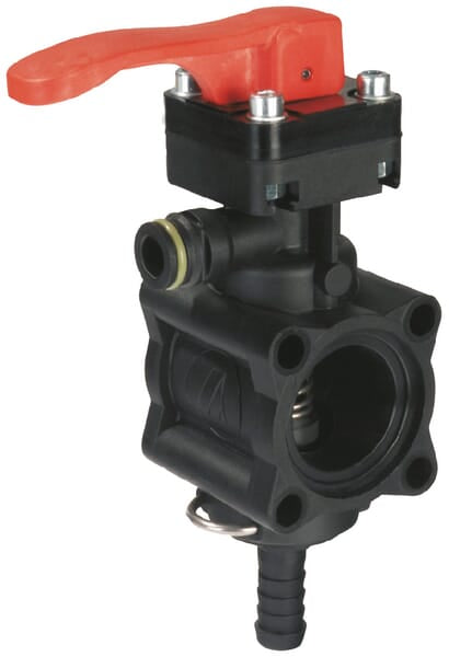 Outlet valve + calibr. section