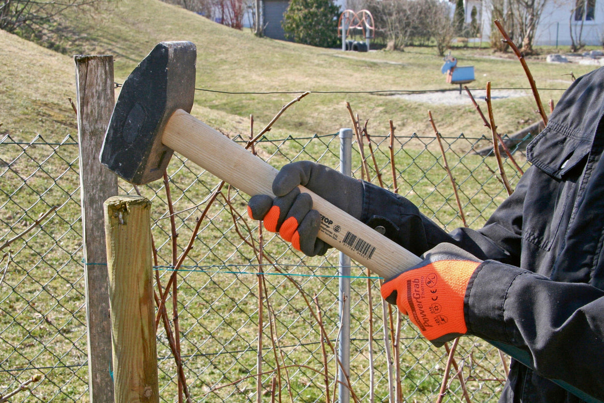 Kerbl PowerGrab Thermo Gr. 7 orange Strickhs. Latex m. Acrylfutter 297381 6 Stück