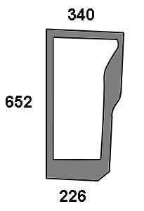 KRAMP Frontscheibe unten 47125737N
