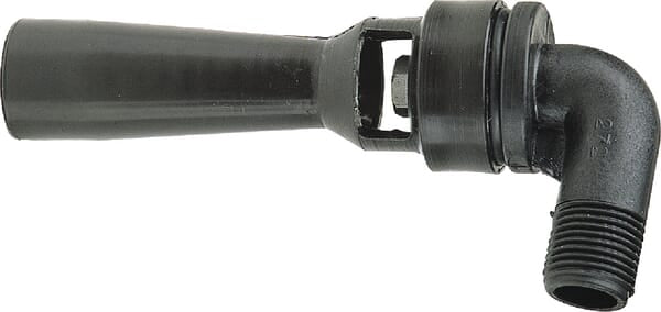 Tank agitator with 90° coupling